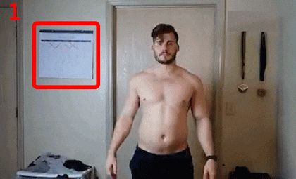 24岁胖小伙，坚持不懈的健身成肌肉男，并记录每天的身体变化